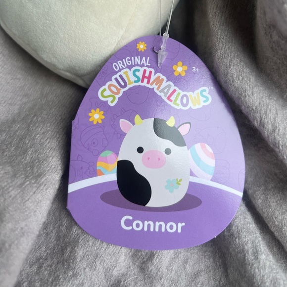 Connor and Patty the Cow Squishmallow Bundle 4” NWT Easter and Spring 2024 - Picture 3 of 3